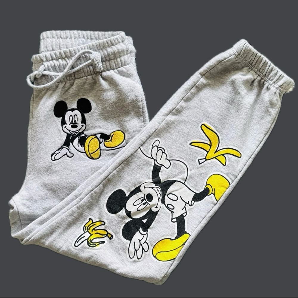 Disney Mickey Mouse Gray Joggers - Picture 2 of 11